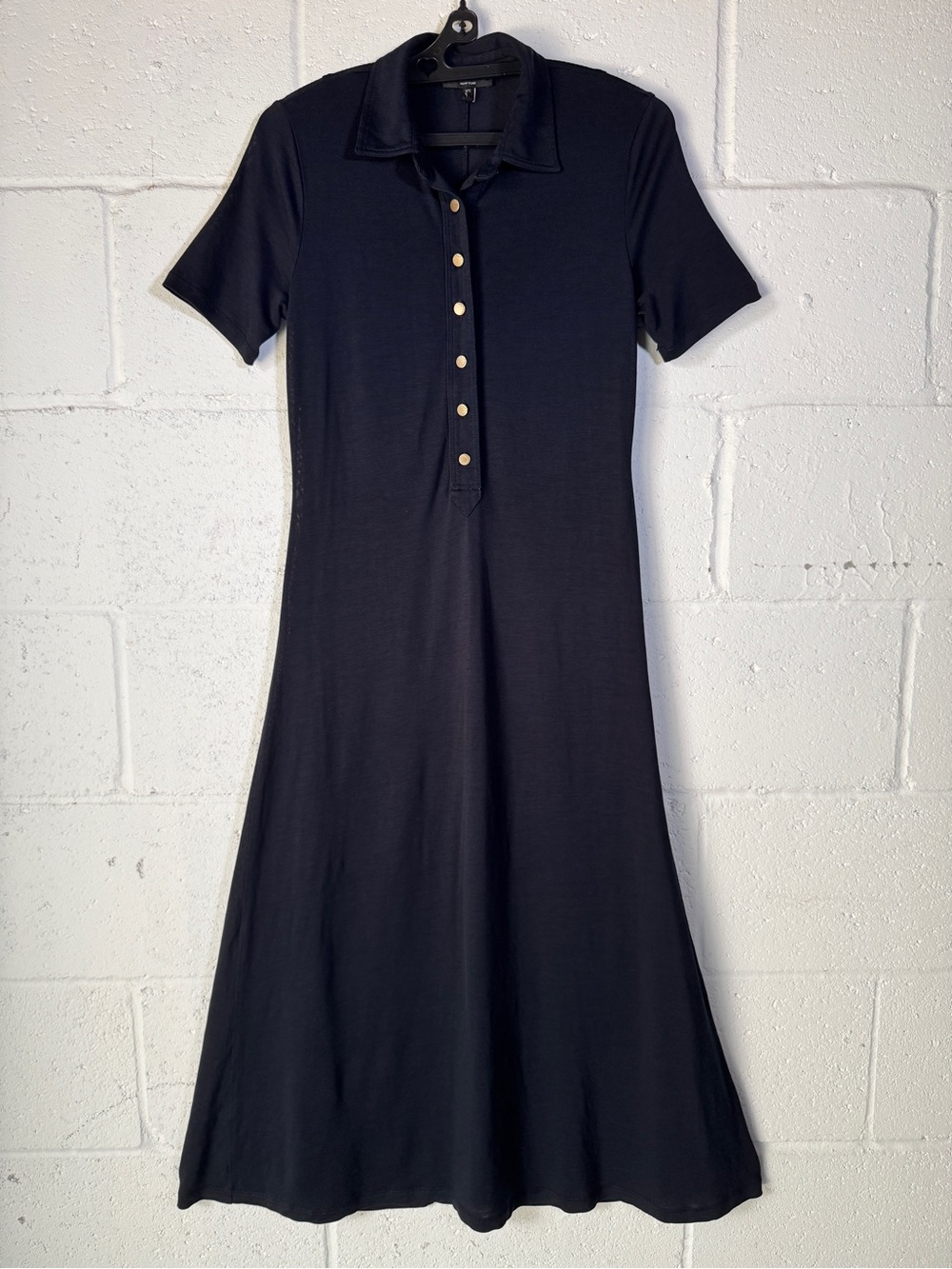 Rag & Bone Cadee Polo Midi Dress Button Placket